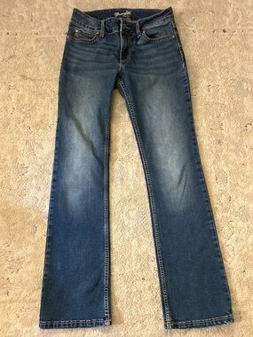 Wrangler Women's Retro Mae Mid Rise Boot-Cut Jeans 28x30